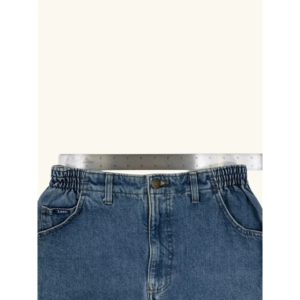 Lee Womens Vintage High Waisted Denim Maxi Skirt Blue Medium Wash Size 10M
